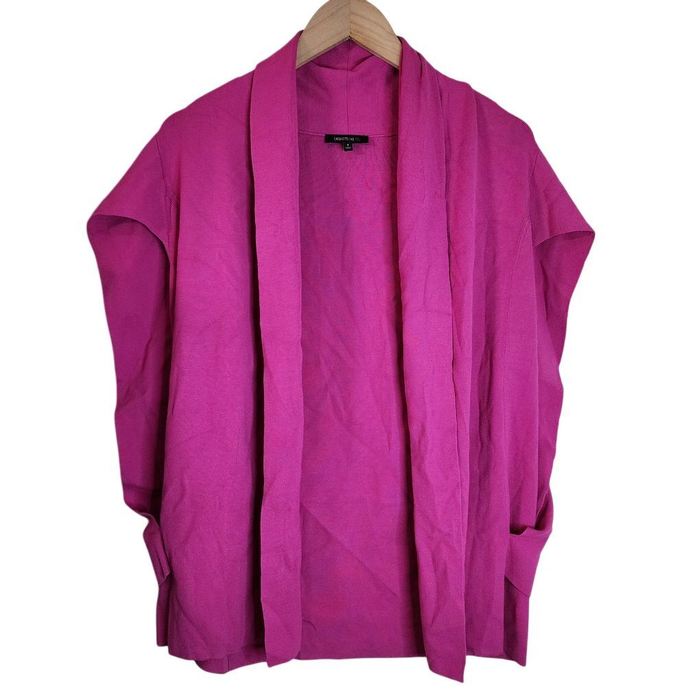Lafayette 148 Cardigan Sweater Women's Small Sleeveless Knit‎ Pink